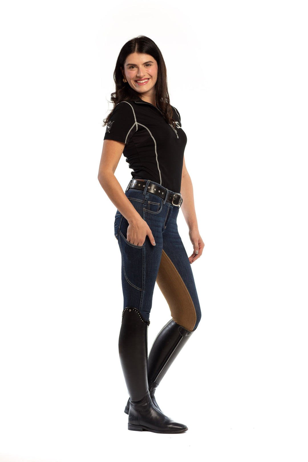 Chemise d'hiver stretch à manches longues GOODE RIDER, rose Chemise d'hiver stretch à manches longues GOODE RIDER, rose
