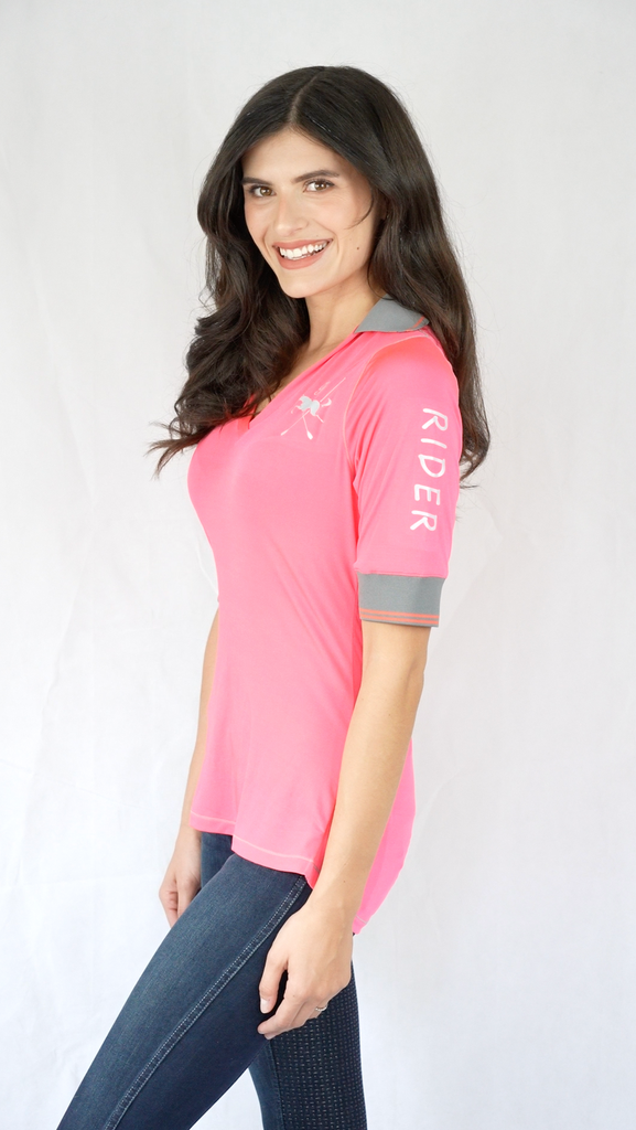 WOMENS OUTBACK SLOG WORKSHIRT - HOT PINK – Outback Riders Clothing Co